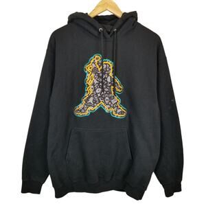 Fluffyguy Gabriel Iglesias Men's Black Hoodie Logo Sweatshirt Size Large